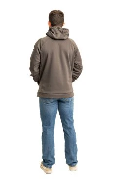 Realtree Men's Gray Pullover Hoodie With Vented Face Mask -Camouflage Sales Shop M307 CHAR back 42324.1693491142