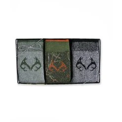 Realtree Men's Gift Box Casual Socks - 3 Pack -Camouflage Sales Shop MRBOX 02 36079.1668191439