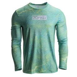 Realtree Men's RTF Mako Green Long Sleeve Performance Shirt -Camouflage Sales Shop Mako Green Shirt 18316.1656618471