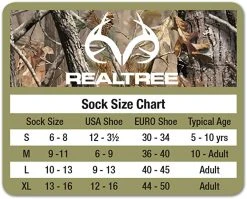 Realtree Boy's Merino Wool Blend Camo Mid Calf Socks Gift Box - 3 Pack -Camouflage Sales Shop RBBOX 03 03324.1668191121