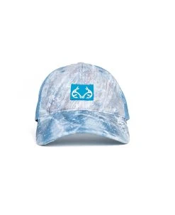 Realtree Fishing Mesh Back Blue Hat | COV3 -Camouflage Sales Shop RF252322 BL FRONT IMAGE.JPG 13870.1682539412