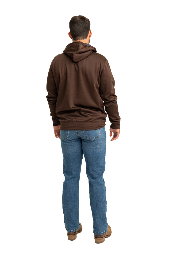 Realtree Men's Coldsnap Brown Performance Hoodie 9 Realtree Men's Coldsnap Brown Performance Hoodie - Image 7