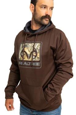 Realtree Men's Coldsnap Brown Performance Hoodie 14 Realtree Men's Coldsnap Brown Performance Hoodie -Camouflage Sales Shop RJOFH11235 B200 TURNED 23530.1693240829