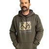 Realtree Men's Coldsnap Green Performance Hoodie