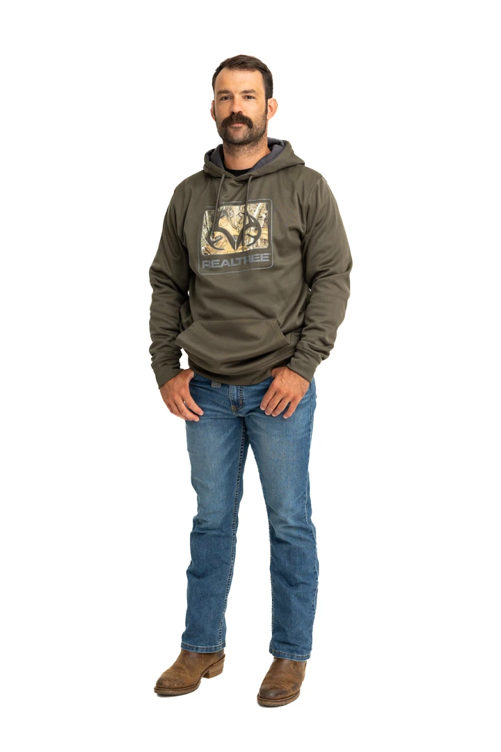 Realtree Men's Coldsnap Green Performance Hoodie 4 Realtree Men's Coldsnap Green Performance Hoodie - Image 2