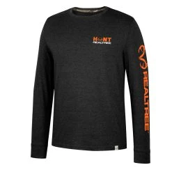 Realtree Men's Hunt Graphic Long Sleeve Shirt -Camouflage Sales Shop RO5132 BK 32199.1663939817