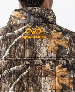 Realtree Men's Camo Pro Staff Reversible Hybrid Puffer Vest -Camouflage Sales Shop RO530 ED BACK LOGO 56103.1684270841