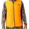 Realtree Men's Camo Pro Staff Reversible Hybrid Puffer Vest -Camouflage Sales Shop RO530 ED BLAZE FRONT 41115.1684270841