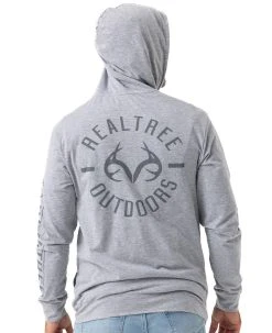 Realtree Men's Locals Only Hooded Full Zip Jacket -Camouflage Sales Shop RO553 GY BACK HOODIE 37427.1684271270
