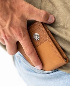 Unified Leather Shell Logo Trifold Wallet