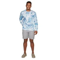 Realtree Men's Gulf Stream Performance Fishing Long Sleeve Shirt -Camouflage Sales Shop RRTTL11186 FRONT F 73581.1674147702