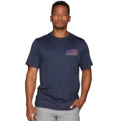 Realtree Men's Plymouth Fishing Short Sleeve Performance Shirt 19 Realtree Men's Plymouth Fishing Short Sleeve Performance Shirt -Camouflage Sales Shop RRTTS11192 NAVY FRONT 41798.1675117046