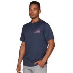 Realtree Men's Plymouth Fishing Short Sleeve Performance Shirt 20 Realtree Men's Plymouth Fishing Short Sleeve Performance Shirt -Camouflage Sales Shop RRTTS11192 NAVY SIDE 56654.1675117049