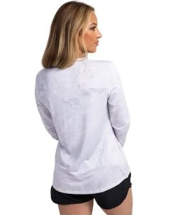 Realtree Women's RTF White Long Sleeve Performance Shirt | Aspect -Camouflage Sales Shop RT Fish Womens White 880x10804 39788.1682544076