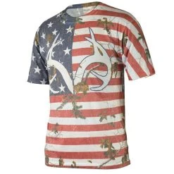 Realtree Men's Camo Independence Shirt -Camouflage Sales Shop Realtree Mens Camo Independence Tee 47929.1623708666