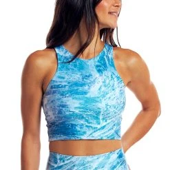 Realtree Women's Midi Tank Sports Bra | Aspect -Camouflage Sales Shop Realtree Aspect Fishing Tank in Blue 03361.1683038021