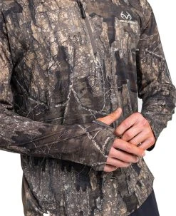 Realtree Meshback 1/4 Zip Performance Men's Shirt | Timber -Camouflage Sales Shop Timber QZ 880x10803 34025.1682430055