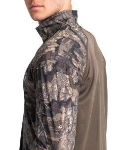 Realtree Meshback 1/4 Zip Performance Men's Shirt | Timber -Camouflage Sales Shop Timber QZ 880x10804 60660.1682430055