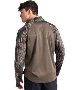 Realtree Meshback 1/4 Zip Performance Men's Shirt | Timber -Camouflage Sales Shop Timber QZ 880x10805 49985.1682359680