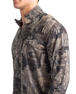 Realtree Meshback 1/4 Zip Performance Men's Shirt | Timber -Camouflage Sales Shop Timber QZ 880x10806 73274.1682430055