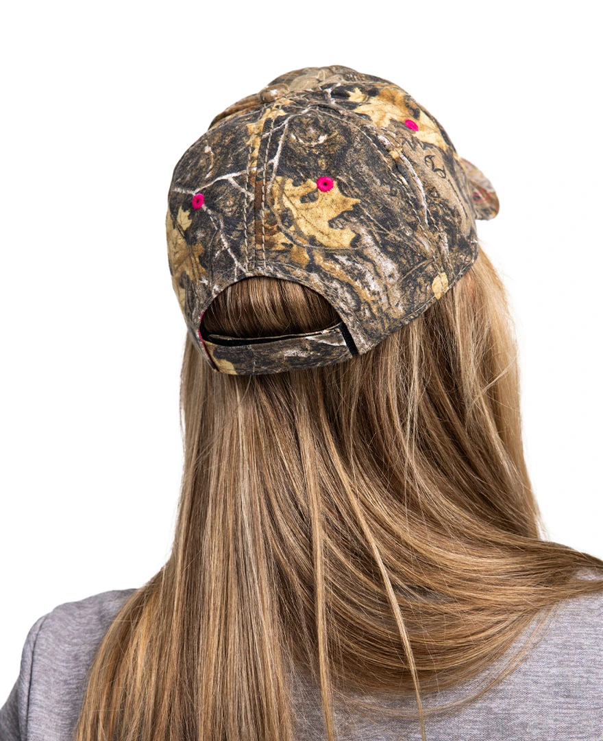 Realtree Women's Waffle House Hat With Hot Pink Accents | EDGE 4 Realtree Women's Waffle House Hat With Hot Pink Accents | EDGE - Image 2