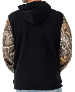 Realtree Men's Waffle House Fleece Hoodie -Camouflage Sales Shop WH500 BK BACK 42447.1684272192
