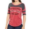 Realtree Women's  Double Stripe Burnout Shirt -Camouflage Sales Shop Womens Double Stripe Burnout Shirt red 16555.1560871019