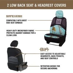 Realtree Mint Camo Low Back Bucket Seat Cover | Xtra Colors 17 Realtree Mint Camo Low Back Bucket Seat Cover | Xtra Colors -Camouflage Sales Shop aa900 mnt image 29481.1628888542