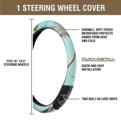 Realtree Mint 2-Grip Steering Wheel Cover | Xtra Colors 14 Realtree Mint 2-Grip Steering Wheel Cover | Xtra Colors -Camouflage Sales Shop aa962 mnt product 25694.1628888569