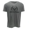 Realtree Men's Antler Logo Short Sleeve -Camouflage Sales Shop grey logo 88619.1648228893